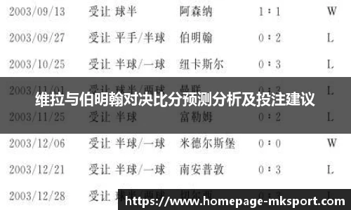 维拉与伯明翰对决比分预测分析及投注建议